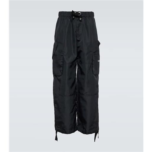 Versace pantaloni cargo a gamba larga