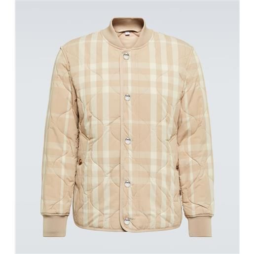 Burberry bomber trapuntato a quadri