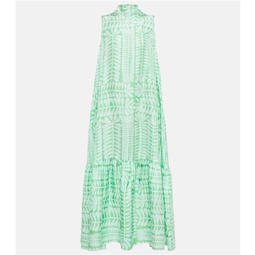 Asceno abito lungo oslo in twill di seta