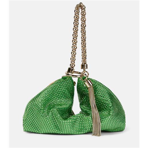 Jimmy Choo pouch callie con cristalli