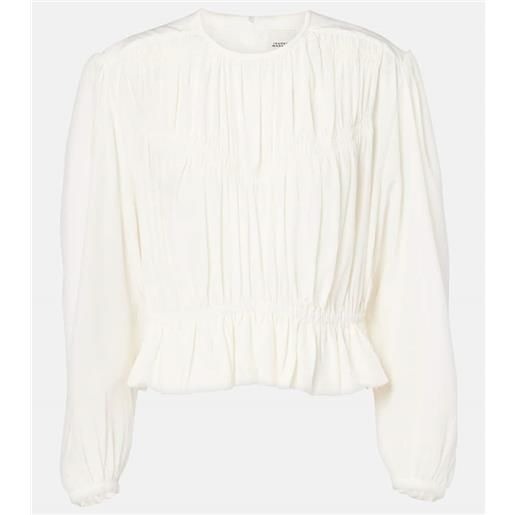 Isabel Marant blusa gelina in crãªpe de chine