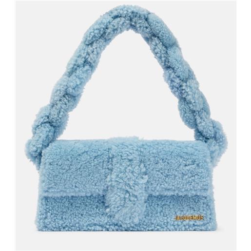 Jacquemus borsa a spalla le bambidou in shearling