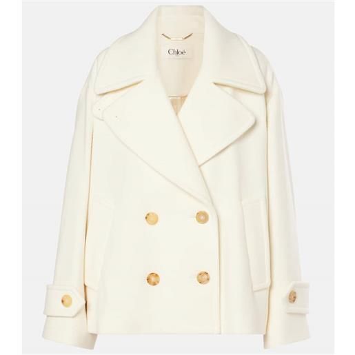 Chloe chloã© cappotto in misto lana cropped