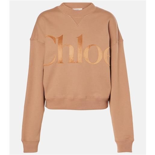 Chloe chloã© felpa in cotone con logo