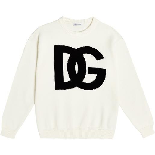 Dolce&Gabbana Kids pullover dg in cotone