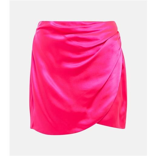 The Sei minigonna a portafoglio in seta