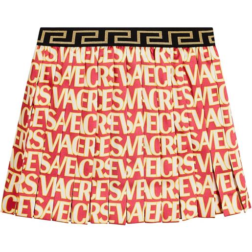 Versace Kids gonna a pieghe versace allover