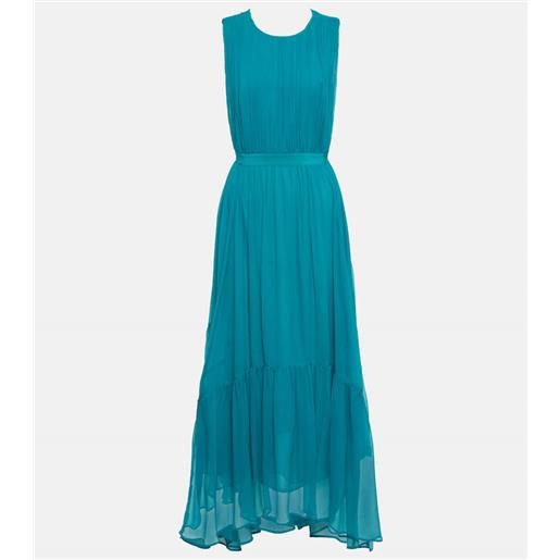Ulla Johnson abito midi sarai in chiffon di seta