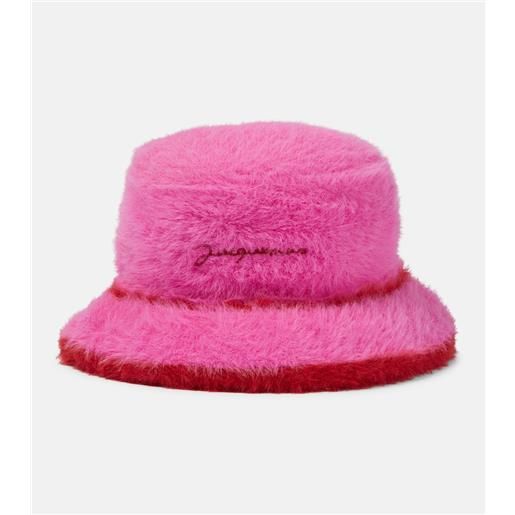 Jacquemus cappello da pescatore le bob neve