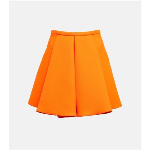 Versace minigonna plissã© in twill