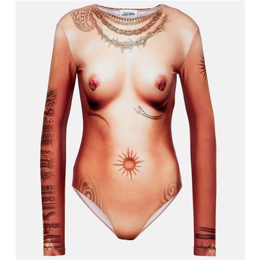 Jean Paul Gaultier body con stampa