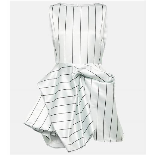 JW Anderson miniabito asimmetrico a righe