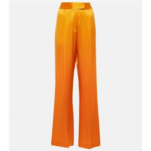 The Sei pantaloni a gamba larga in seta