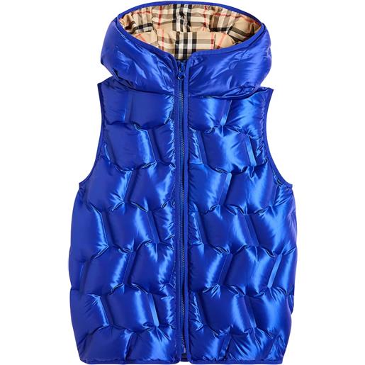 Burberry Kids piumino senza maniche trapuntato