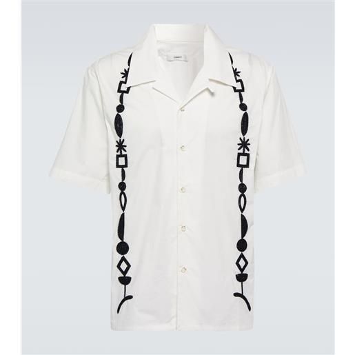 Commas camicia in cotone con perline