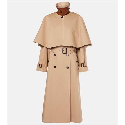 Chloe chloã© trench in gabardine di cotone