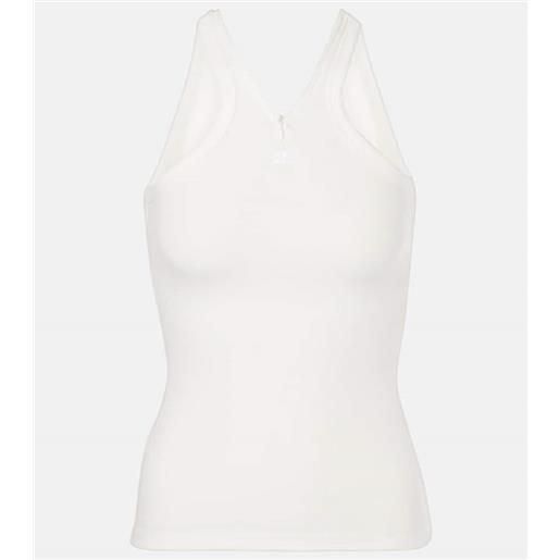 Courreges courrã¨ges tank top in cotone a coste