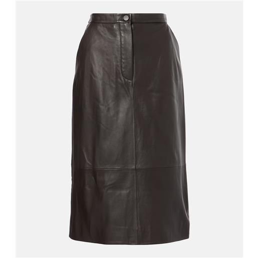 Yves Salomon gonna midi in pelle