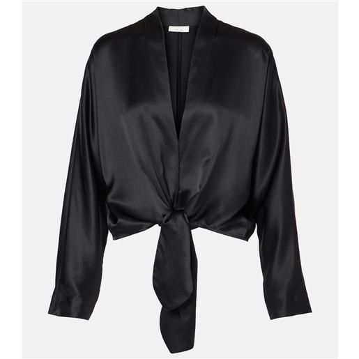 The Sei blusa in seta con fiocco
