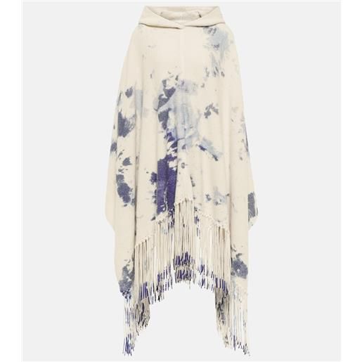 Chloe chloã© poncho tie-dye in cashmere
