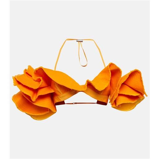 Jacquemus top cropped la brassiã¨re artichaut