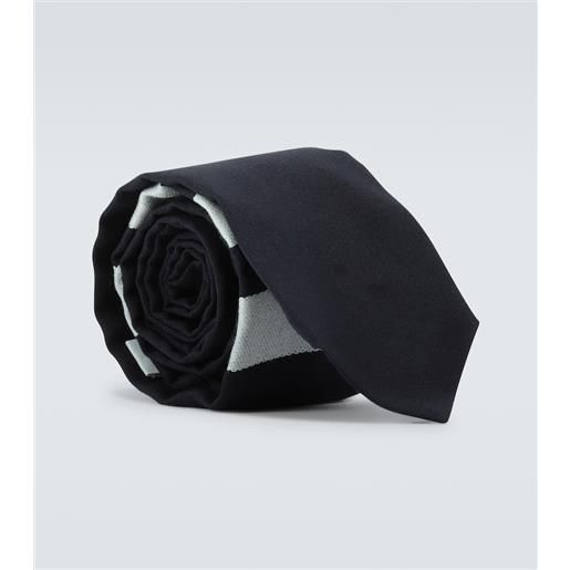 Thom Browne cravatta 4-bar in lana