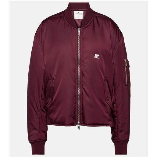 Courreges courrã¨ges bomber con logo