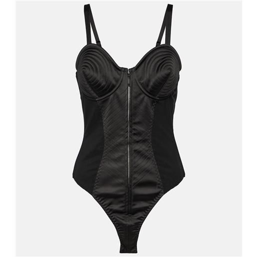 Jean Paul Gaultier body con raso