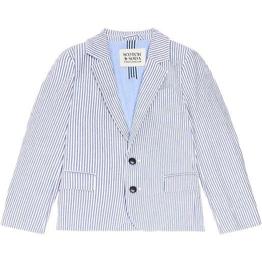 Scotch & Soda Kids blazer in cotone a righe