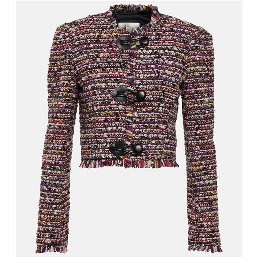 Isabel Marant giacca cropped gradilia in misto lana
