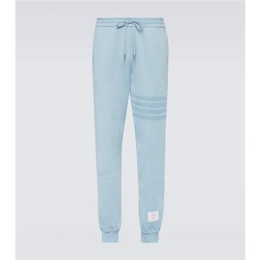 Thom Browne pantaloni sportivi 4-bar in jersey