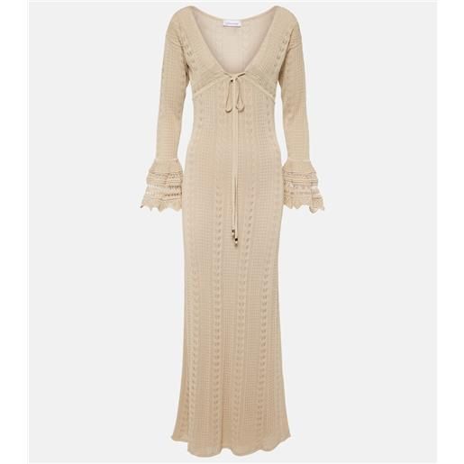 Blumarine abito lungo in crochet