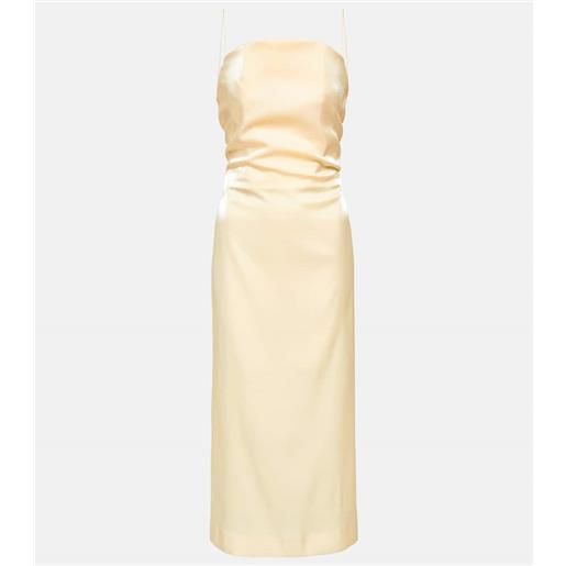 Jacquemus abito midi carino in raso