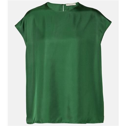 Asceno top dasha in twill di seta