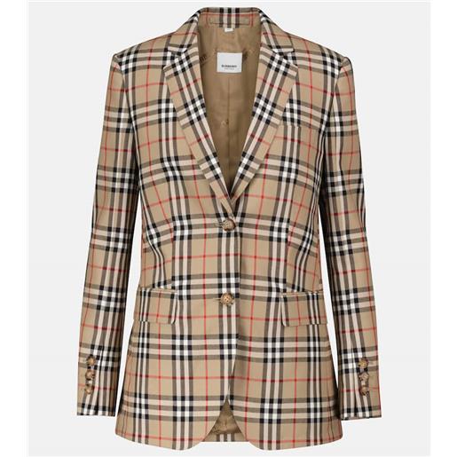 Burberry blazer in lana vintage check
