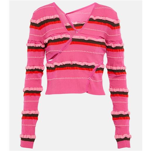 Jacquemus cardigan cropped le cardigan tordu