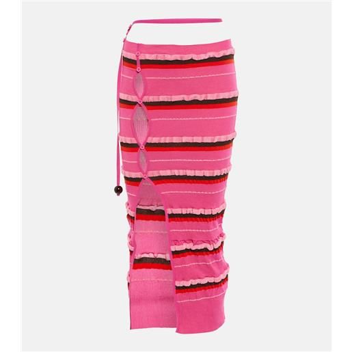 Jacquemus gonna midi la jupe maille concha