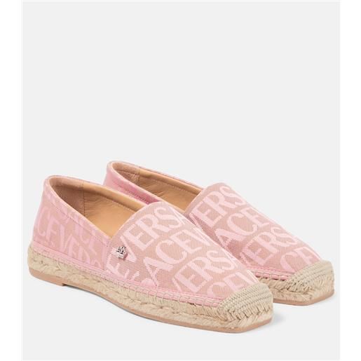 Versace espadrillas in canvas stampa Versace allover