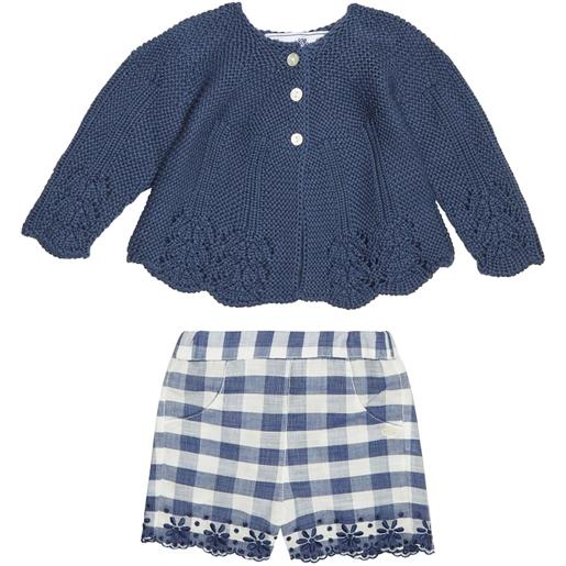 Tartine et Chocolat baby - cardigan con shorts in cotone