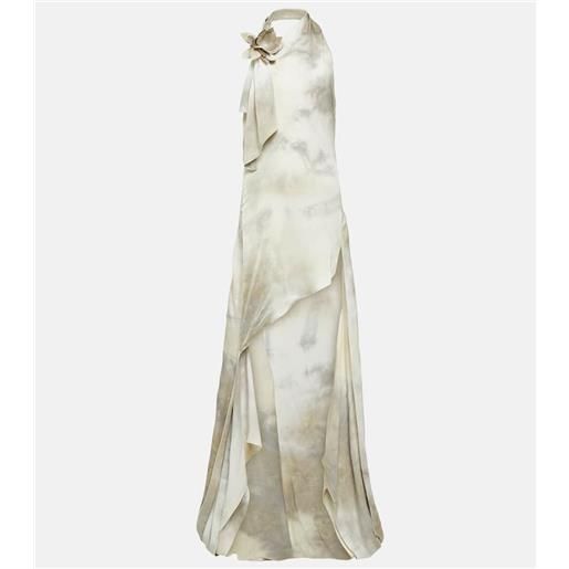 Coperni abito lungo asimmetrico con applicazione