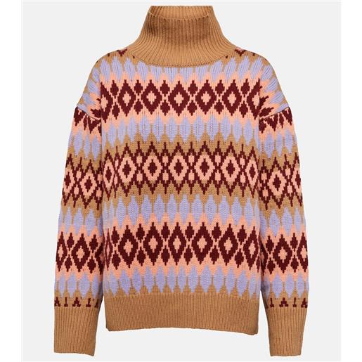 Jardin des Orangers dolcevita in lana e cashmere con intarsi