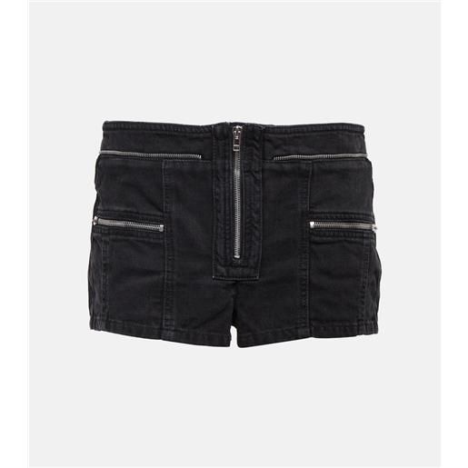 Isabel Marant shorts di jeans lary a vita bassa