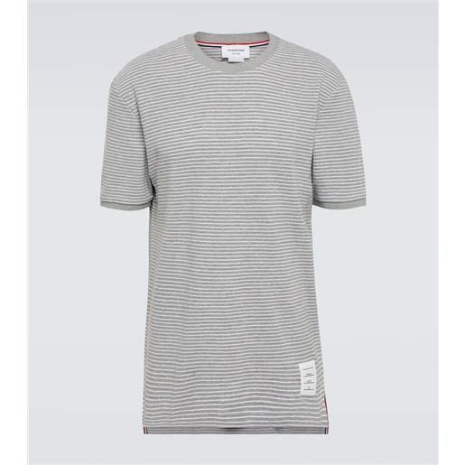 Thom Browne t-shirt in jersey di cotone a righe