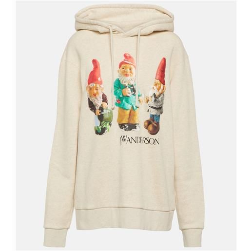 JW Anderson felpa gnome trio in cotone con cappuccio