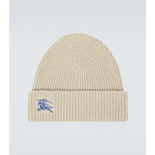 Burberry berretto ekd in cashmere a coste