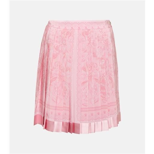 Versace minigonna barocco in seta