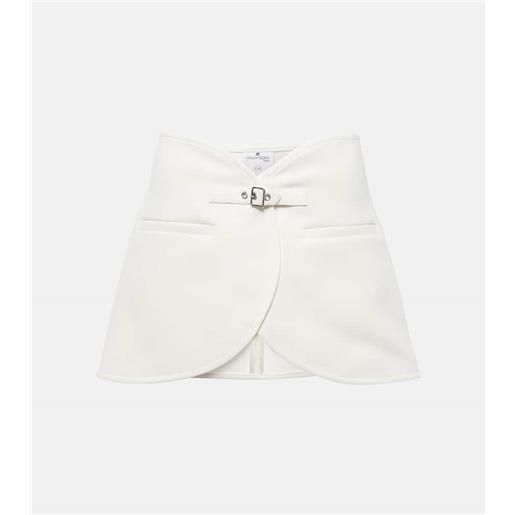 Courreges courrã¨ges minigonna ellipse in twill