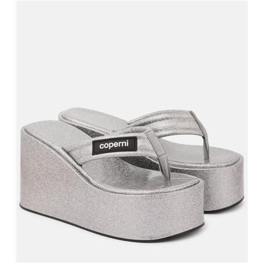 Coperni sandali infradito con zeppa