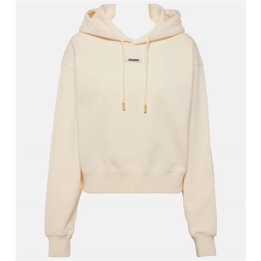 Jacquemus felpa gros grain in cotone