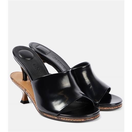 Jacquemus mules les doubles in pelle
